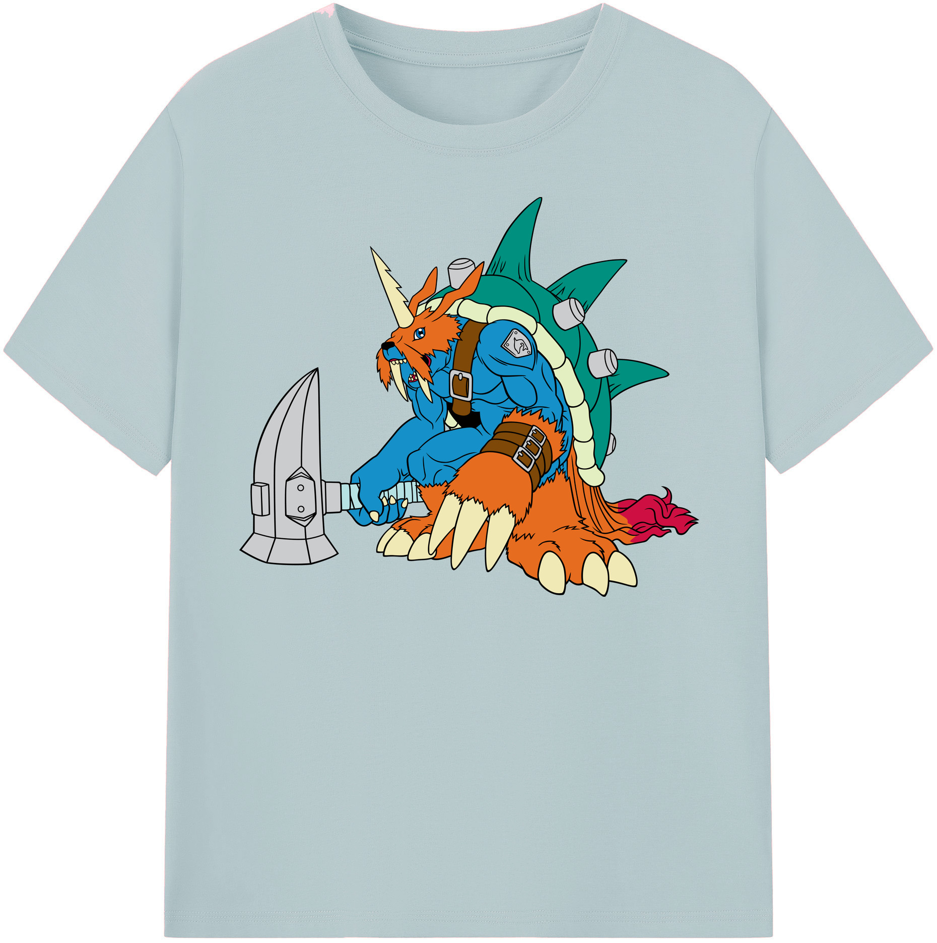 （画像用） Digimon デジタルモンスター/デジモン 綿100％半袖Tシャツ（フロントプリント）